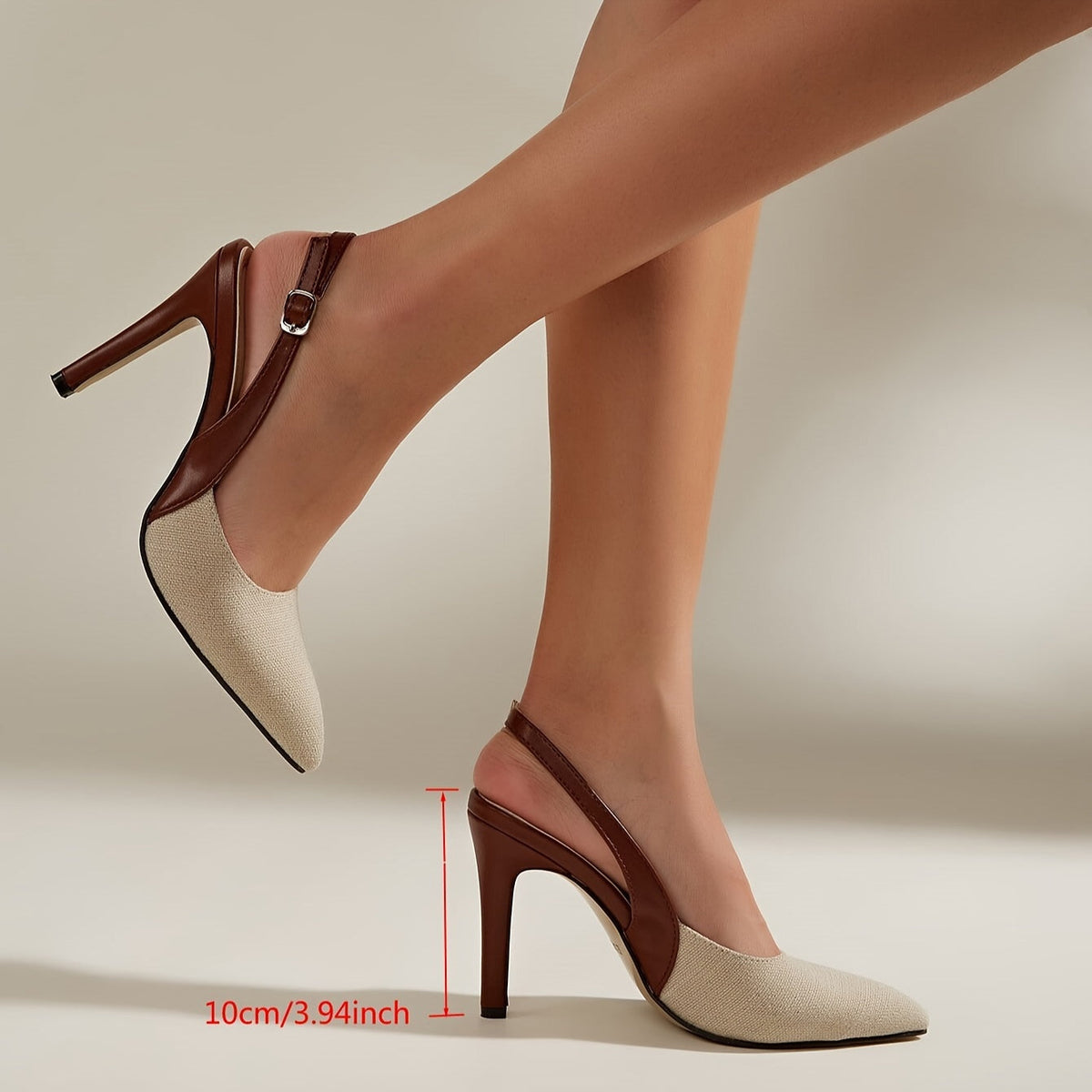 Amélie | Kontrast Slingback Absätze