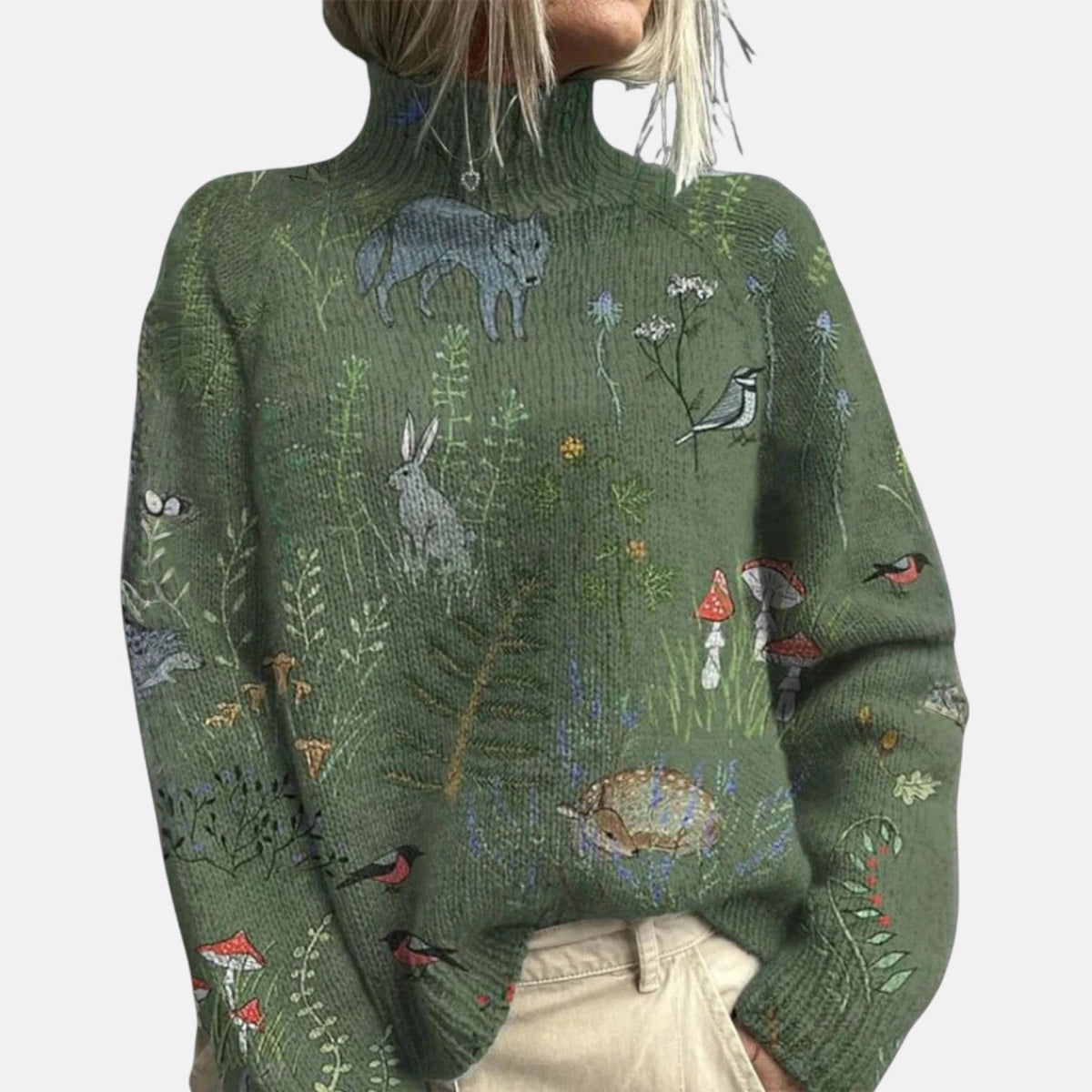 Aimelie | Eleganter Rollkragenpullover