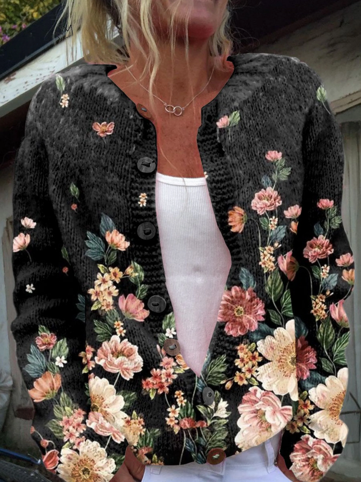 Elara™ | Damen Vintage Cardigan Pullover