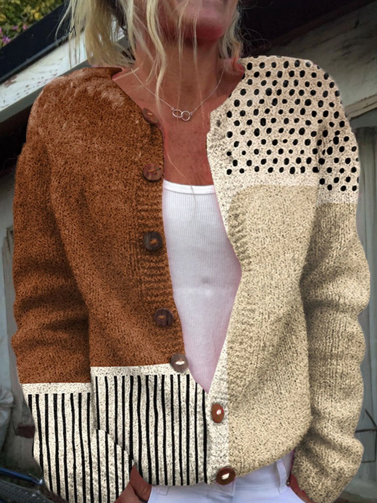 Alviera™ | Damen Vintage Strickjacke