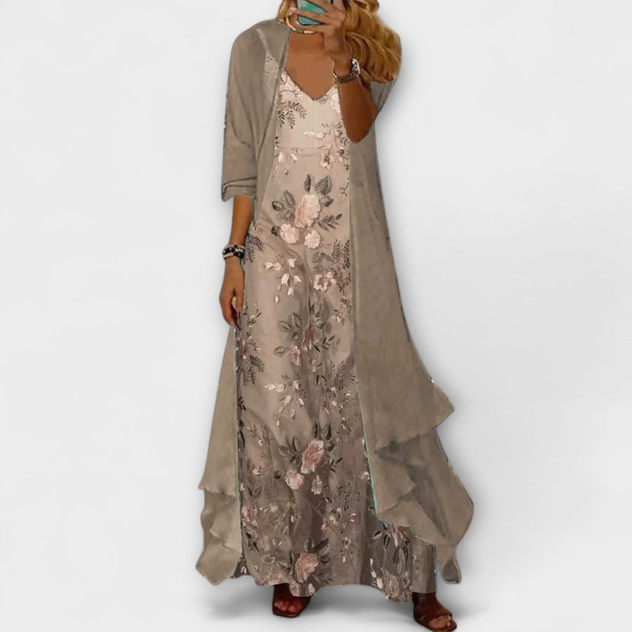Bryleigh | Elegantes Maxi Kleid Zwei-Teile Set