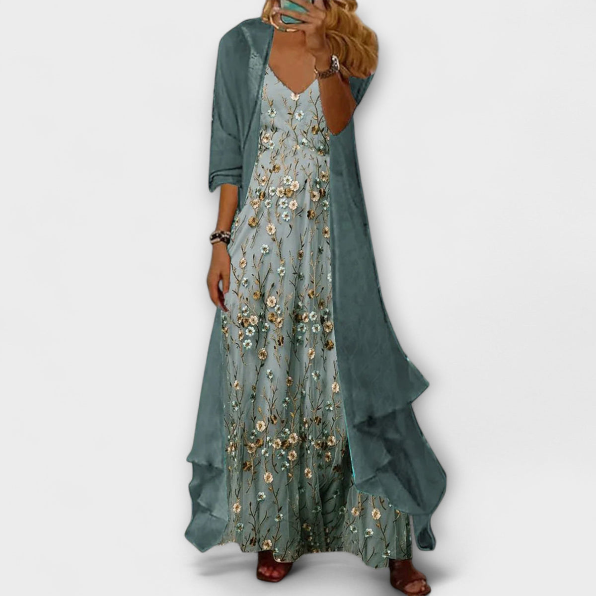 Bryleigh | Elegantes Maxi Kleid Zwei-Teile Set