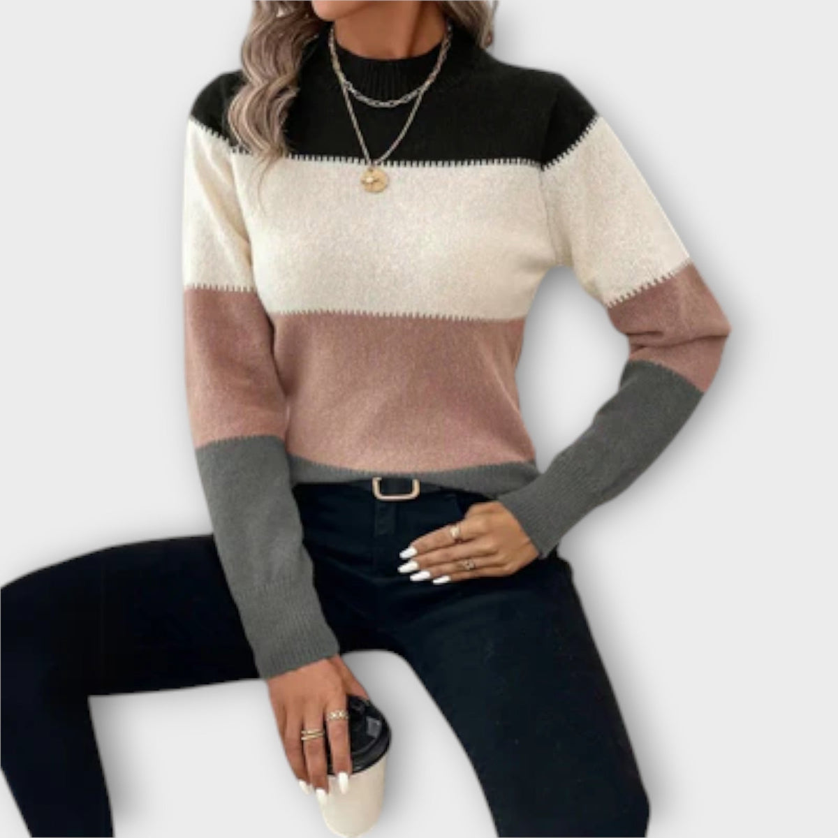 Elina | Lässiger & Eleganter Pullover