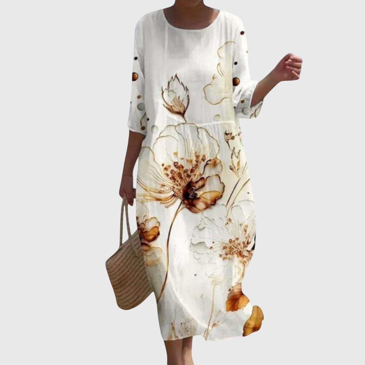 Hayley™ | Stilvolle Blumen Maxi Kleid