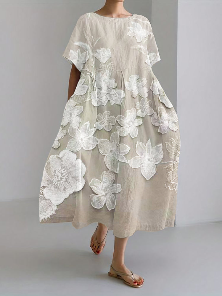 Oaklyn™ | Elegantes Blumenmuster Kleid