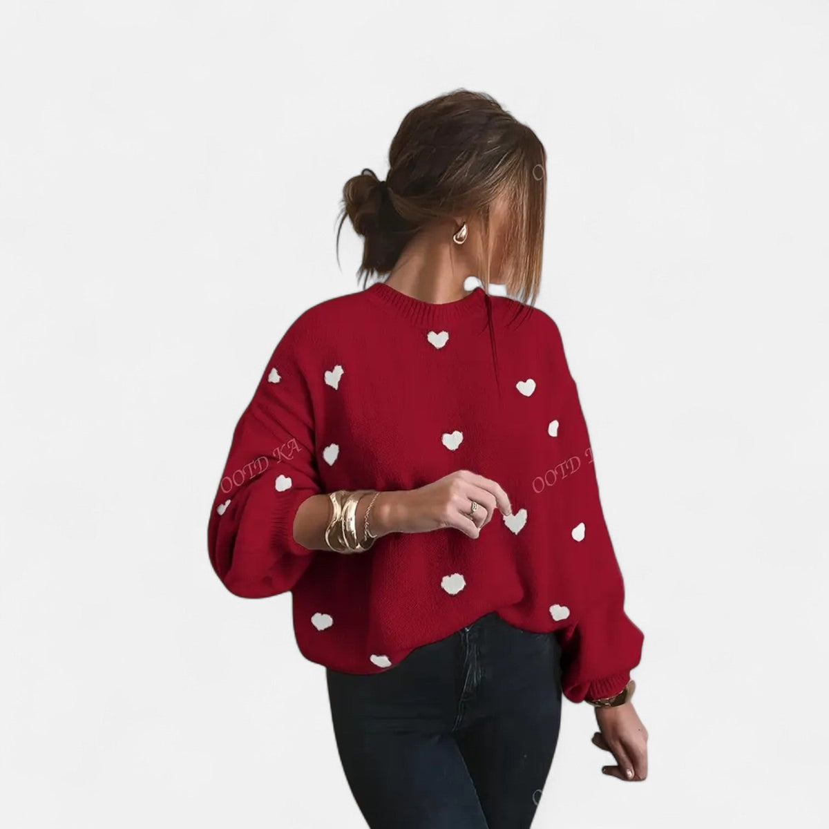 Isla Hearts Wollpullover