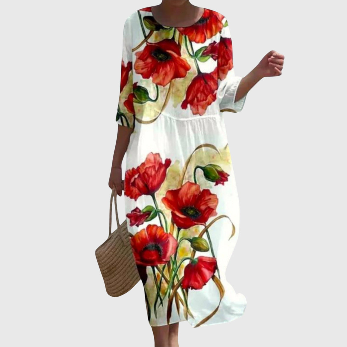 Hayley™ | Stilvolle Blumen Maxi Kleid