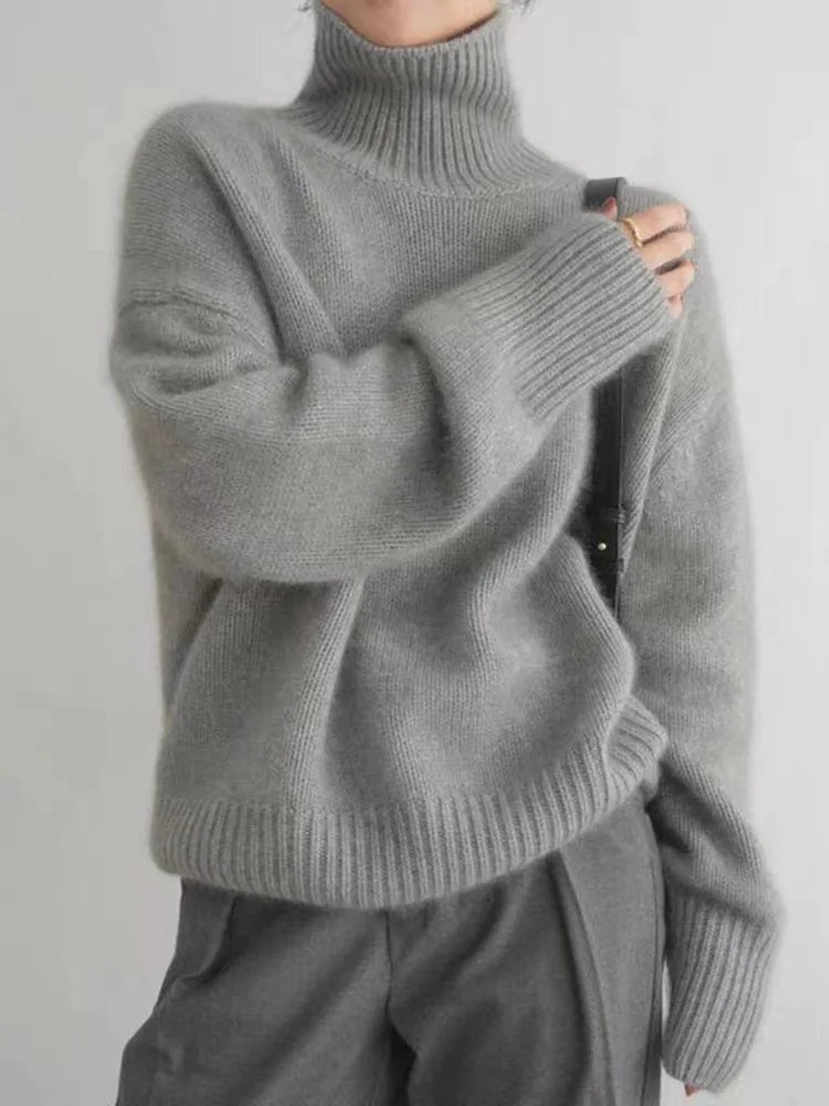 Anna | Luxuriöser Kaschmir Rollkragenpullover