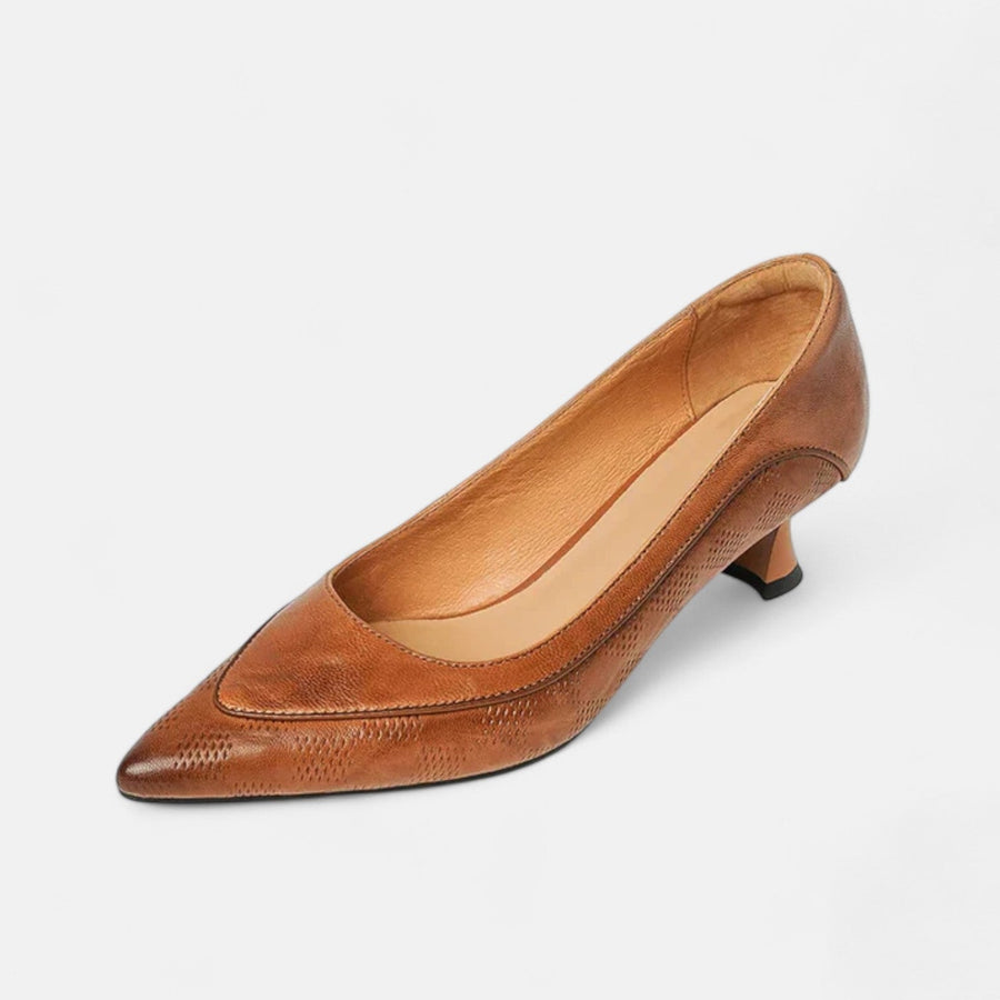 Amara Leder Pumps
