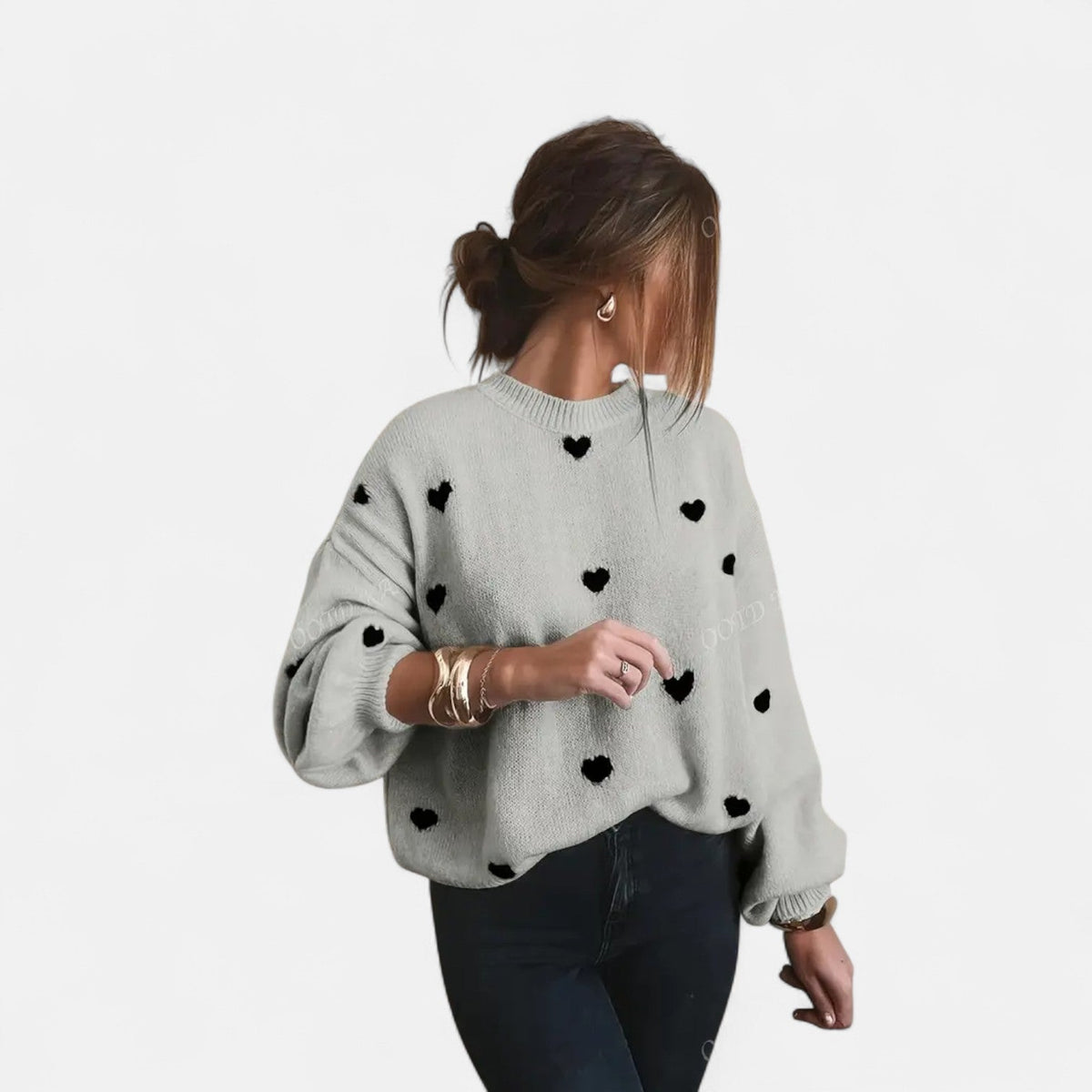 Isla Hearts Wollpullover