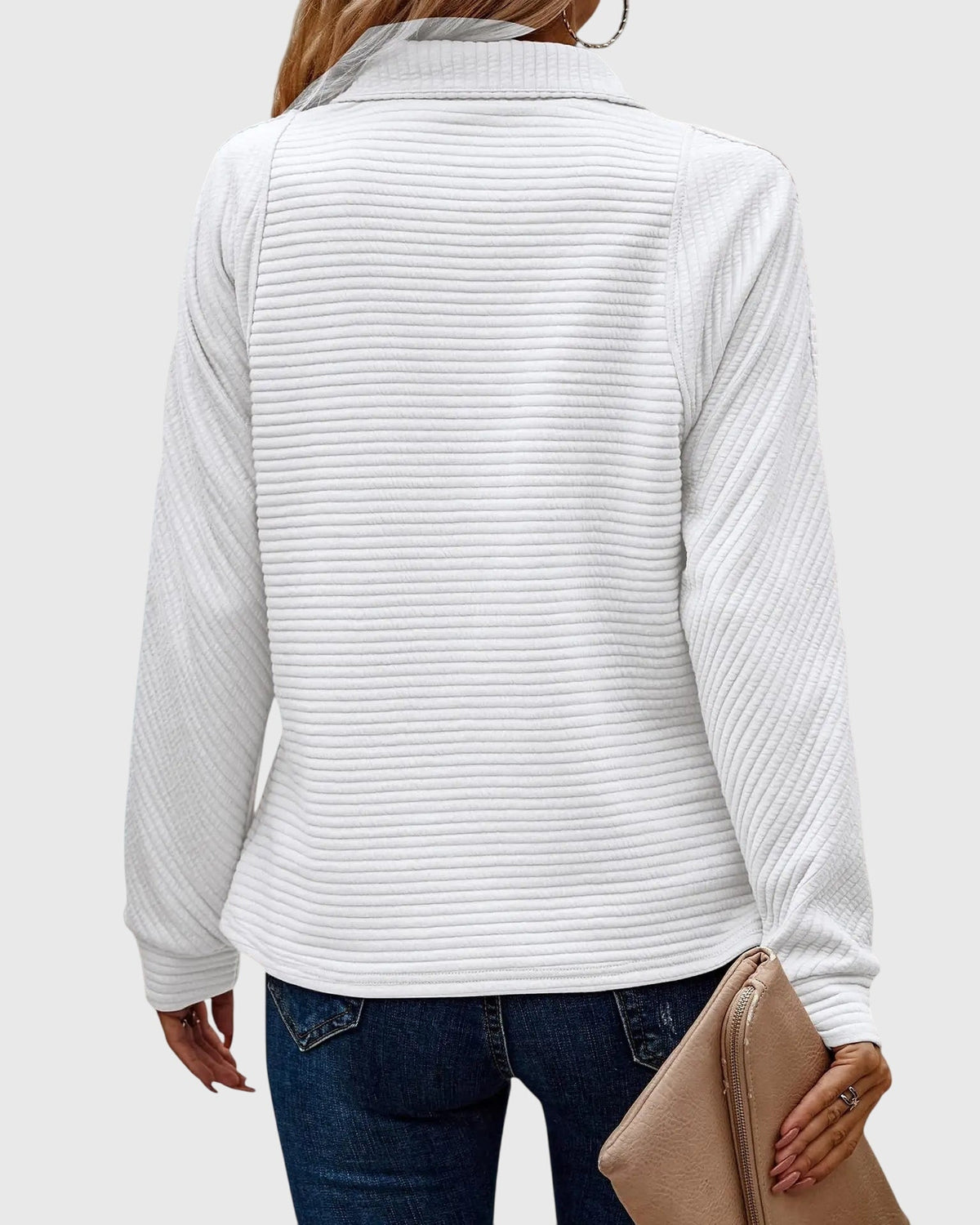 Abigail™ | Eleganter Pullover mit Reißverschluss