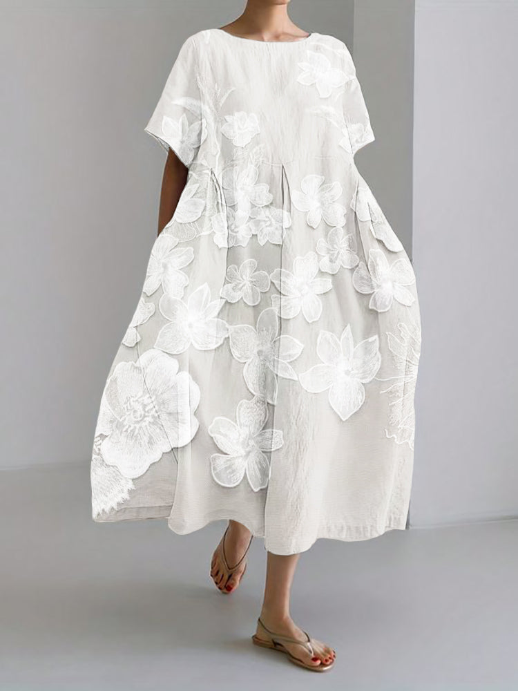 Oaklyn™ | Elegantes Blumenmuster Kleid
