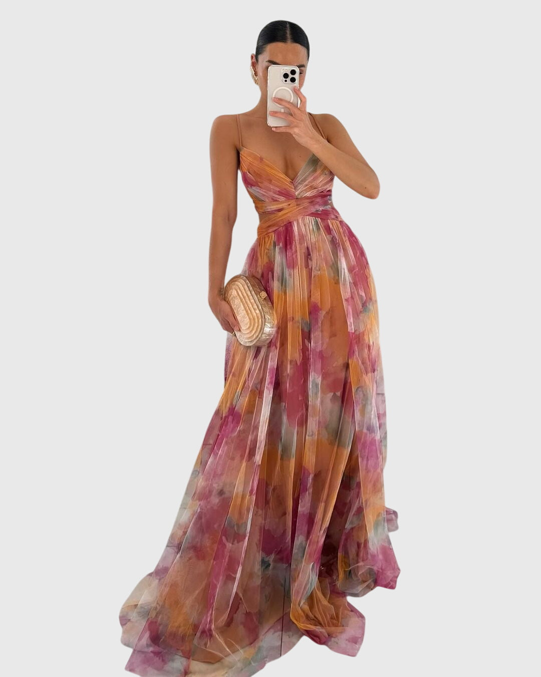 Giselle™ | Blumen Maxi Kleid