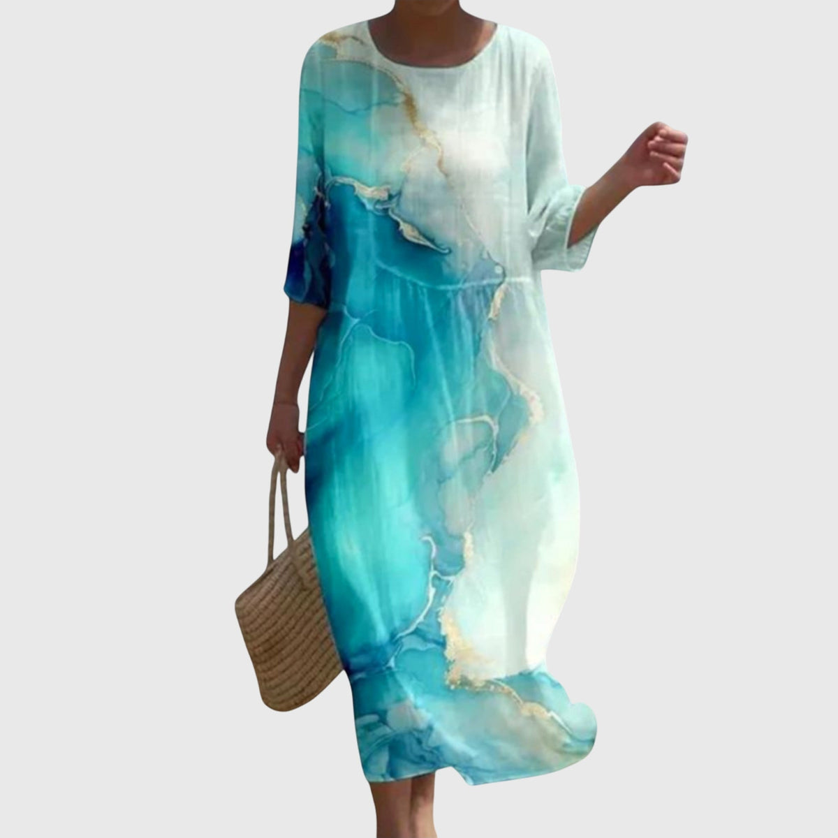 Hayley™ | Stilvolle Blumen Maxi Kleid