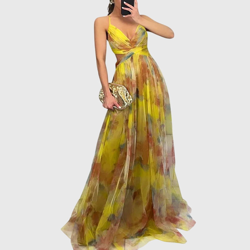 Giselle™ | Blumen Maxi Kleid