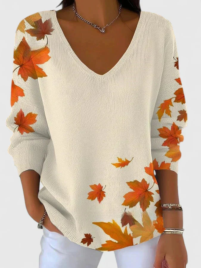 Sera™ | Eleganter V-Ausschnitt Pullover