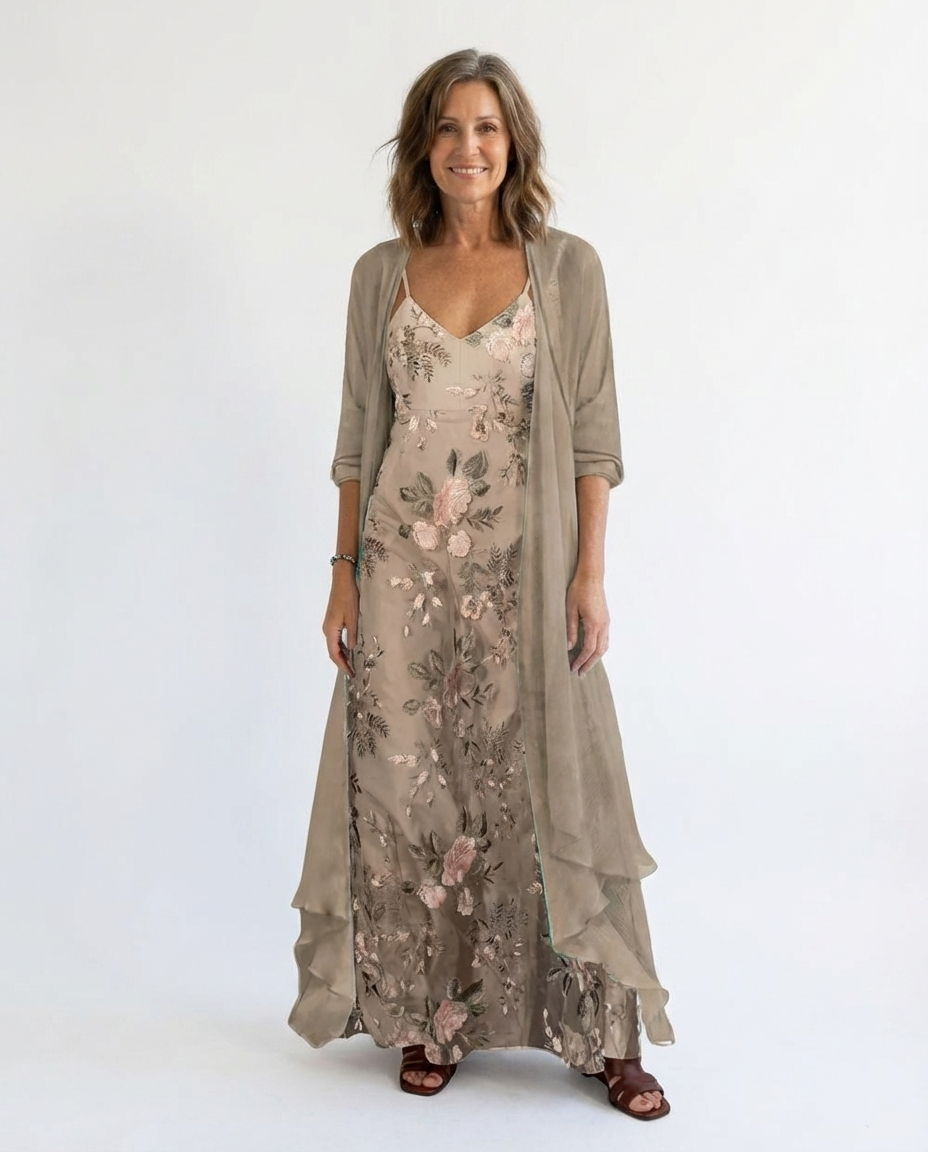 Bryleigh | Elegantes Maxi Kleid Zwei-Teile Set