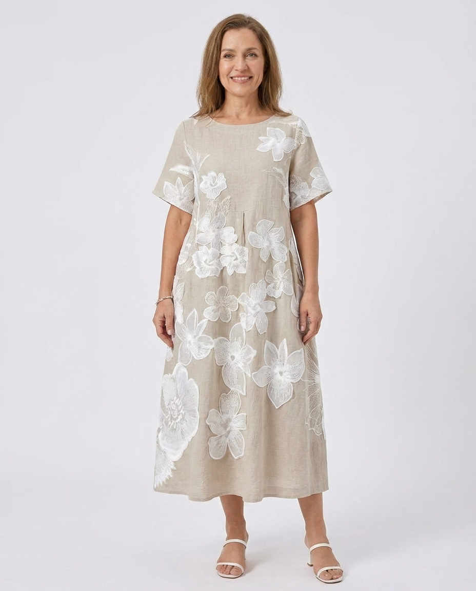 Oaklyn™ | Elegantes Blumenmuster Kleid