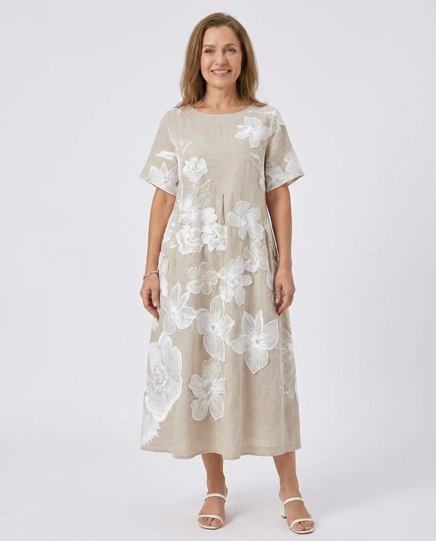 Oaklyn™ | Elegantes Blumenmuster Kleid